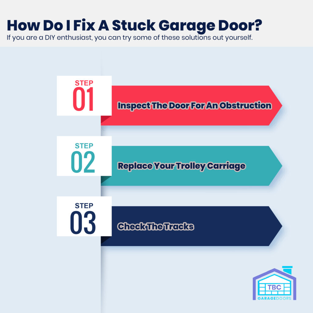 First Five Things to Try When Your Garage Door Is Stuck